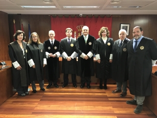 Roberto Sierra Gabarda ha jurado hoy su cargo como nuevo magistrado en un acto celebrado ante la Sala de Gobierno del Tribunal Superior de Justicia de Navarra 